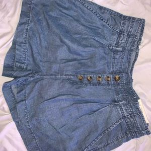AE denim shorts